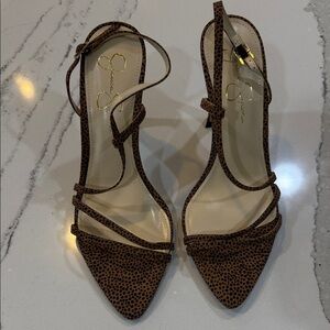 Jessica Simpson Brown Strappy Heels
